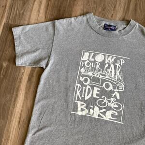 Vintage Anti Car Environmentalist T-Shirt Men's Size M Gray Blow Up Your Car